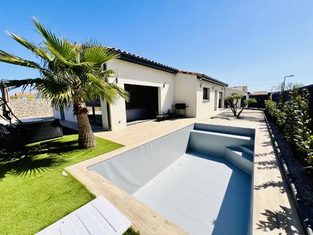 vente villa plain-pied 5 pièces 125m2 avec piscine garage 460m2 de terrain