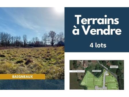vente terrain 898 m² baigneaux (33760)