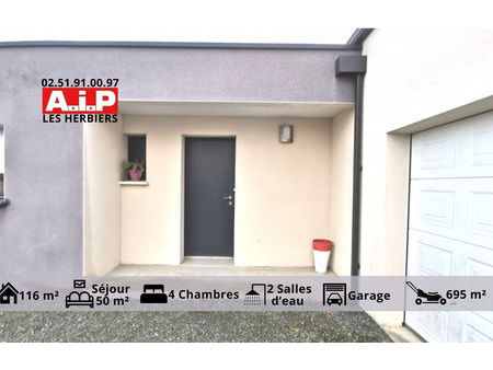 vente maison 5 pièces 116 m² bazoges-en-paillers (85130)