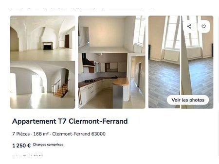 appartement t7 clermont-ferrand