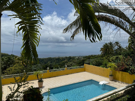 saint claude - villa t5 avec piscine - vue mer imprenable