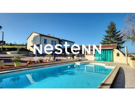 a vendre maison en viager à nérac 5 pièce(s) 130 m2 avec piscine et parc clôturé 8000m²