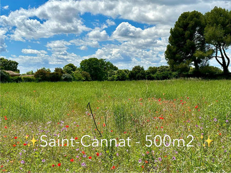 exclusivite saint-cannat - terrain constructible 500m²