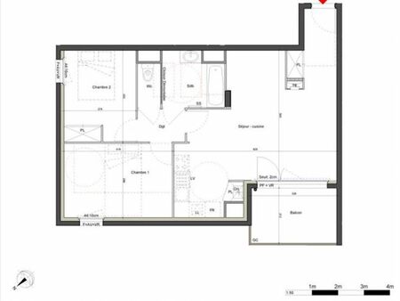 vente appartement 3 pièces 61.59 m²