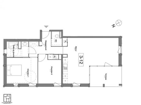 appartement 3 pièces 71 m²
