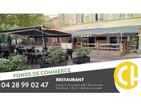 fonds de commerce restaurant  bar 85 m²