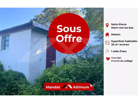 vente maison 2 pièces 30 m² saint-pierre (97410)