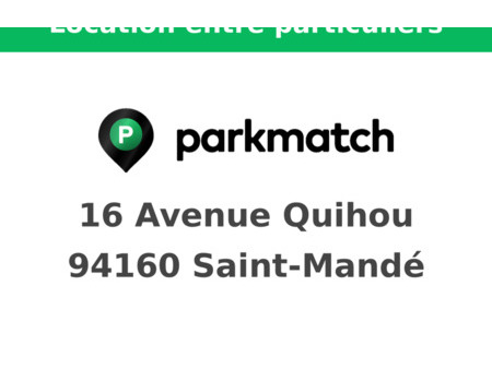 location parking saint-mandé (94160)