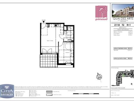 location appartement arles (13) 2 pièces 40m²  650€