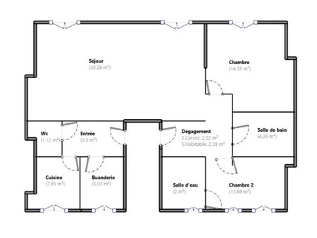 paris xvi – pompe/tour – appartement 4 pieces 2 chambres 85 m2 idéalement situé  au cœur d