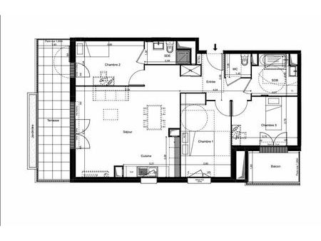 appartement coulommiers 83.22 m² t-4 à vendre  271 200 €