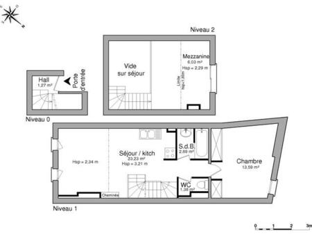 location appartement 3 pièces à niort (79000) : à louer 3 pièces / 48m² niort