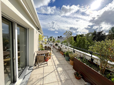 duplex 92 m² + grande terrasse blanche de castille
