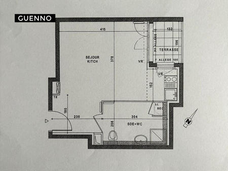 vente appartement t1 à vigneux-sur-seine (91270) : à vendre t1 / 27m² vigneux-sur-seine
