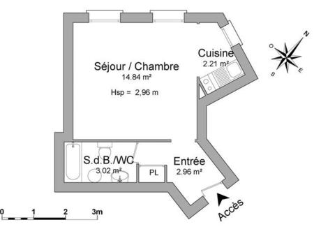 location appartement t1 meublé à quimper centre - rosmadec - gare (29000) : à louer t1 meu