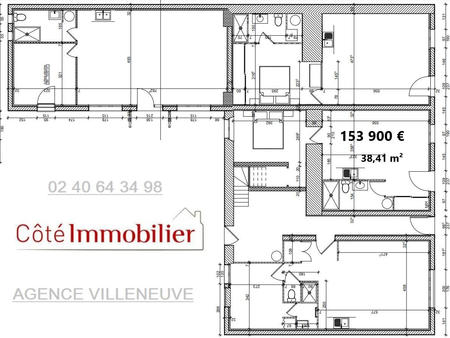 vente appartement 2 pièces à bourgneuf-en-retz (44580) : à vendre 2 pièces / 38m² bourgneu