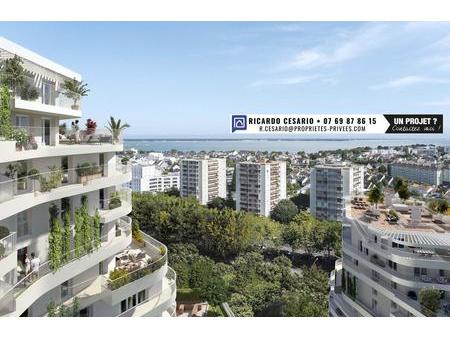 vente appartement t1 à saint-nazaire porcé  kerlédé  front de mer  parc paysager (44600) :
