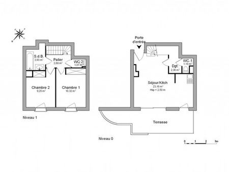 duplex 3 pièces 54 m²