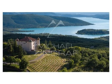 aiguines - remarkable estate with provenal chteau  aiguines  pr 83630 chateau for sale