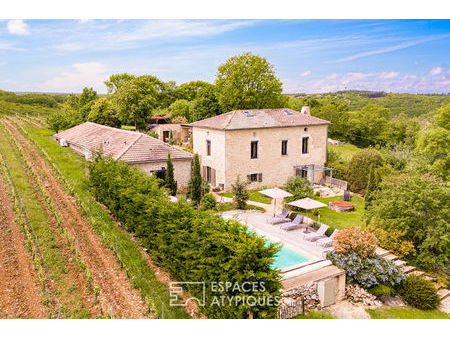 maison d'hôtes quercynoise dans les vignes