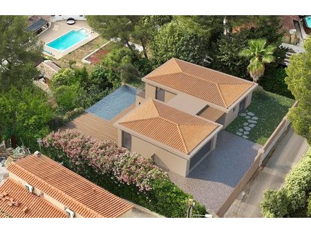 sanary  beaucours  projet villa de 200 m2 avec piscine et vu
