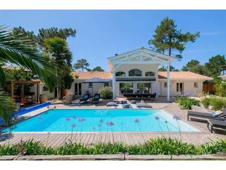 **villa de luxe au cap ferret avec piscine idéalement située entre le bassin et l;océan.**