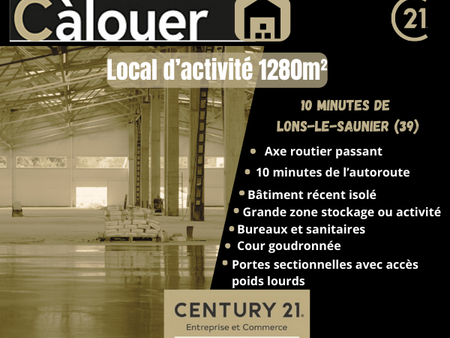 location d'entrepôt de 1 280 m² à lons-le-saunier - 39000