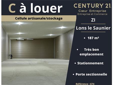 location d'entrepôt de 187 m² à lons-le-saunier - 39000