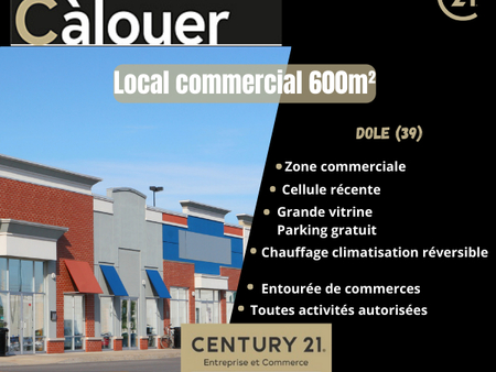 location de local commercial de 600 m² à dole - 39100