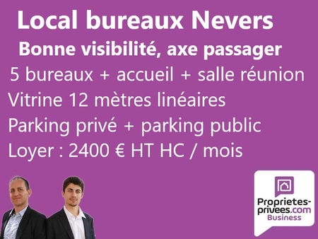 nevers emplacement n°1 - bureaux 280 m²