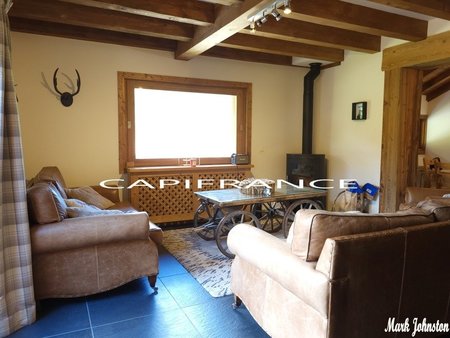 dpt haute savoie (74)  à vendre les contamines montjoie - chalet 4 chambres + terrain de 4