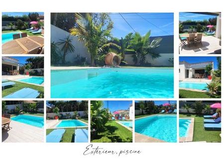 maison villa neuve t4 avec piscine  jardin et local aménagé en t2 indépendant avec jardin 
