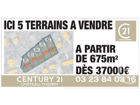 terrain 675 m² crezancy