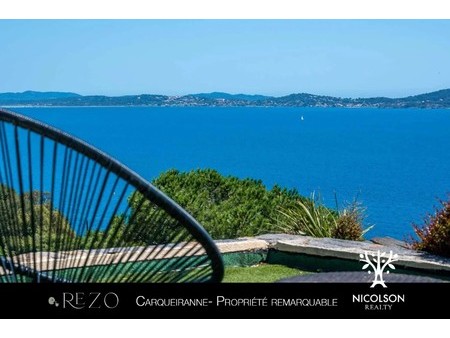 a vendre : carqueiranne - villa vue mer panoramique. vente discrète 'rezo' - a carqueirann
