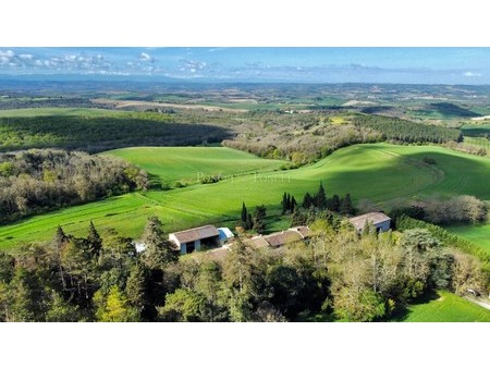 renovated xviith century property with gites and swimming pool on 73 ha  breathtaking view