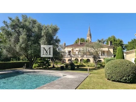 magnificent 'chartreuse' manor house  swimming pool  landscaped garden  bordeaux  aq 33000
