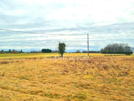 a vendre terrain constructible 4150 m² à borderes sur l'echez | capifrance