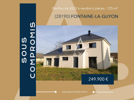 vente maison individuelle fontaine la guyon  125m² 662m² 6 pièces 249 900€