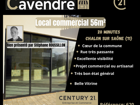 local commercial à acheter de 56 m² à chalon-sur-saône - 71100