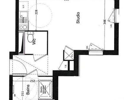 appartement f1 à louer - 1 pièce - 29 84 m2 - pont de cheruy - 38 - rhone-alpes