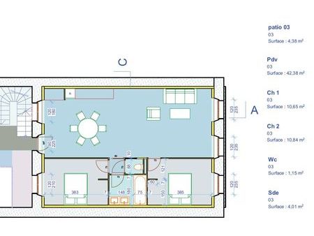 loue appartement t3 entièrement rénové de 70m² au 1ier étage d’un petit immeuble centre de