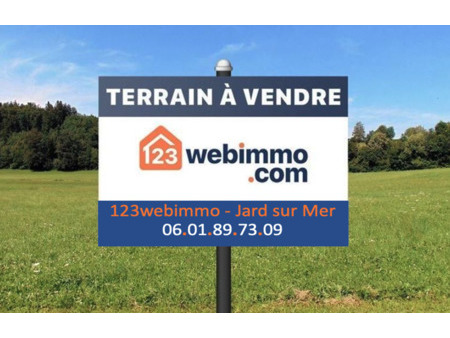 vente terrain 375 m² jard-sur-mer (85520)