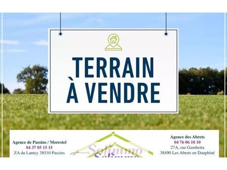 vente terrain 240 m² saint-romain-de-jalionas (38460)