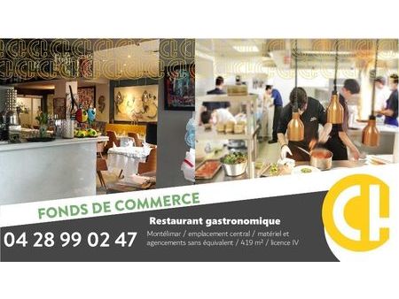fonds de commerce restaurant  brasserie 419 m²