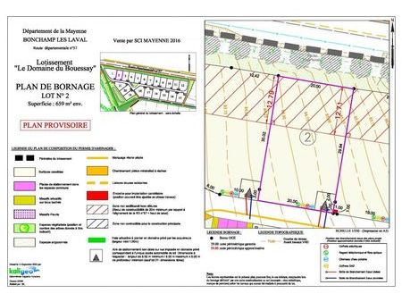 terrain 659 m² bonchamp les laval