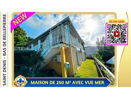 bellepierre : maison de 300 m² avec vue mer et jacuzzi