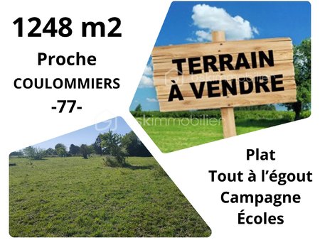 terrain de 1 248 m² à coulommiers