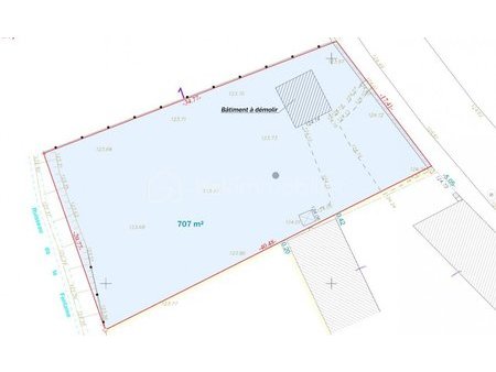 terrain de 707 m² à rigny-le-ferron