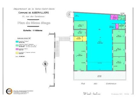 location bureau 270 m² aubervilliers (93300)