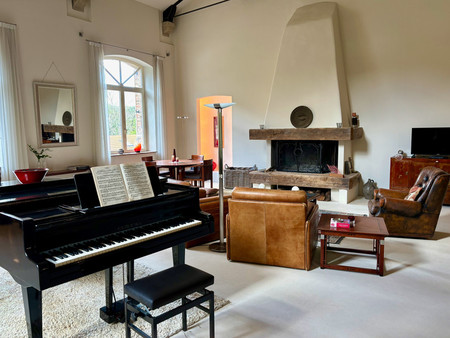 molières-sur-cèze - gard - belle maison en pierre avec grand espace de vie lumineux  1 cha